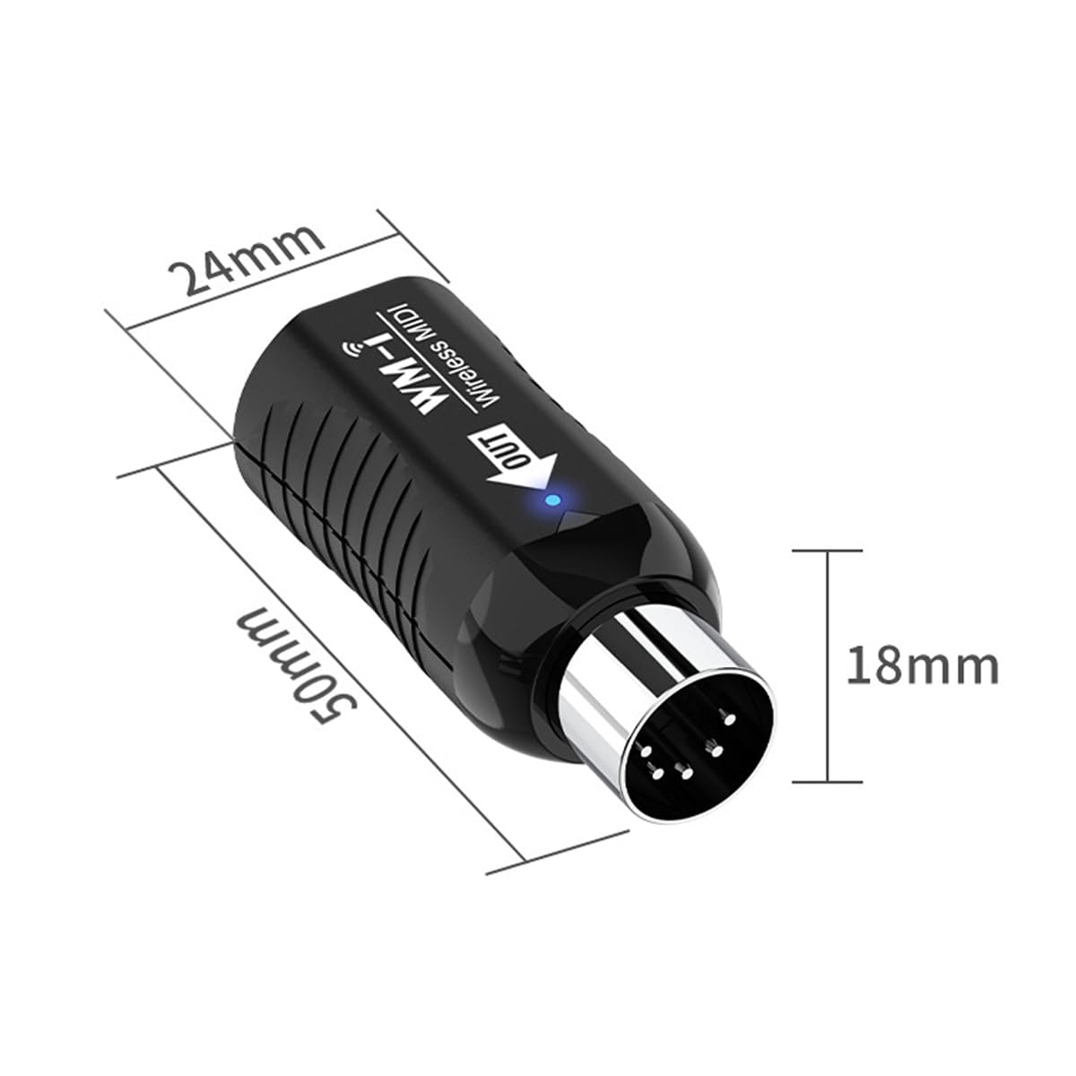 Émetteur-récepteur MIDI sans Fil, Adaptateur pour Clavier de Piano numérique, Batterie Rechargeable