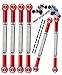 ARRCat Turnbuckles Camber Links Upgrades Parts for Ecx 1/10 2WD Ruckus Axe Brutus Circuit AMP MT AMP DB AMP Crush K&N Torment,6PCS Aluminum Adjustable Turnbuckles,Replace ECX1046,Red