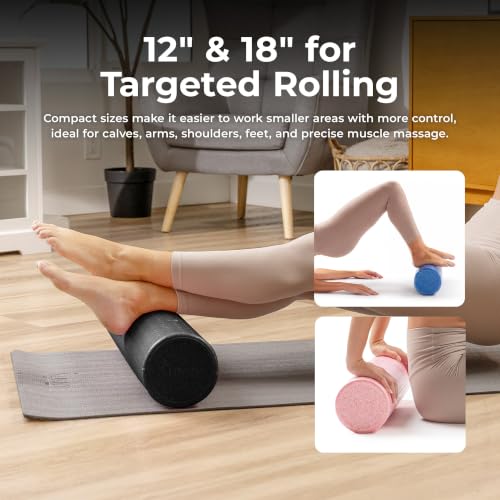 Sunny Health & Fitness 18" Pink High-Density Yoga Foam Roller by Sunny Health & Fitness - Used condition - Image 3