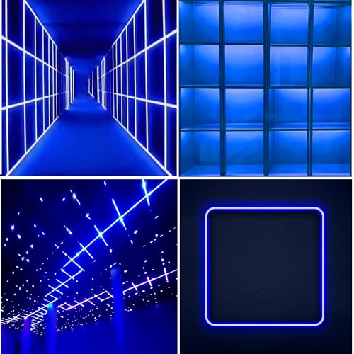 Image of 5V 8mm Width USB COB LED Strip Lights,Blue,320LEDs /M,8W /M,CRI90,16.4FT /5M,Electroplated Double-Sided Panel Light Strip,Waterproof IP20,Flexible Strip for Indoor Decoration