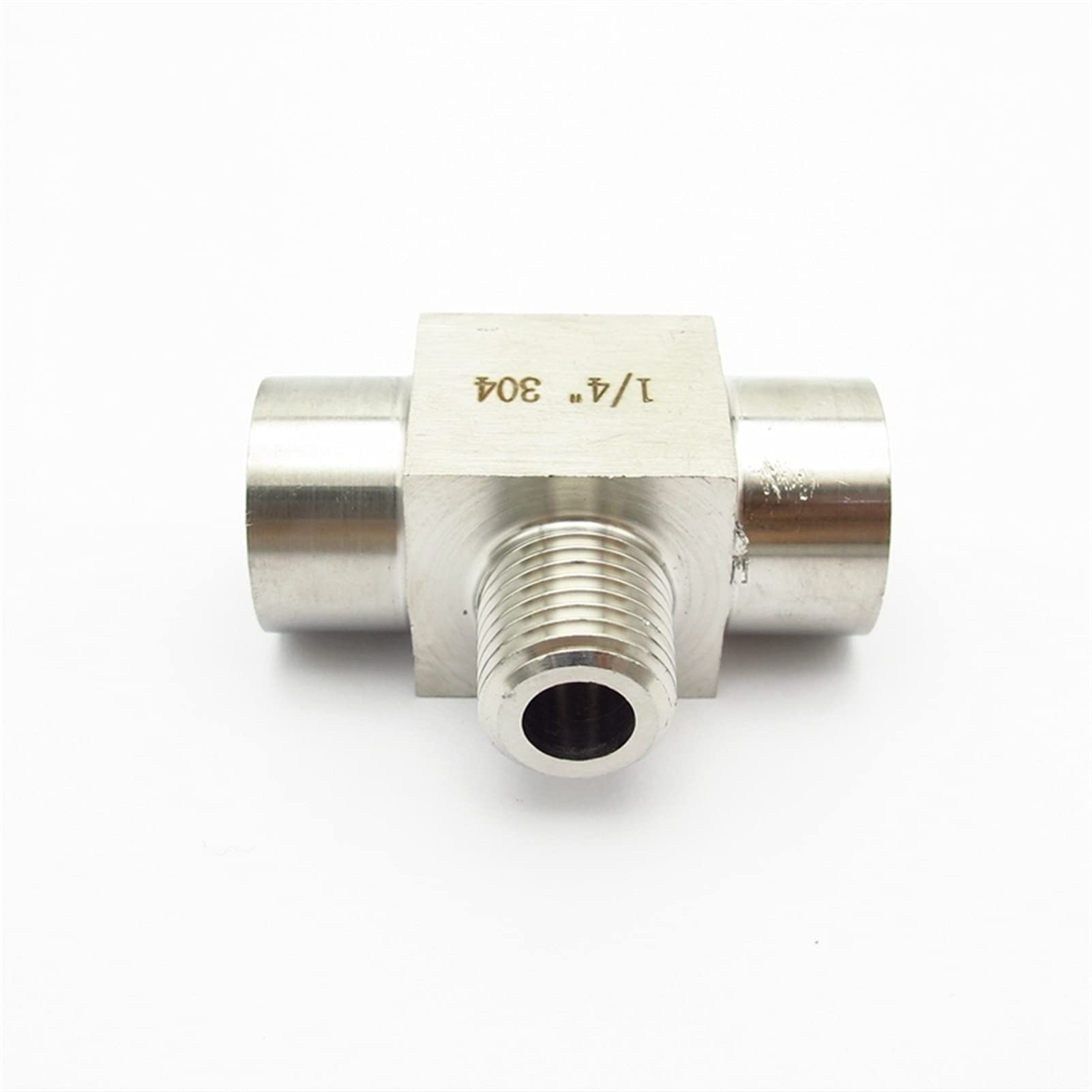 Trójnik, złącze rury wodnej, Złączki trójnikowe, trójnik żeński męski BSP ze stali nierdzewnej 304, łącznik rurowy w wielu rozmiarach(0.25 Inch)
