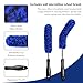 SHMZK 3 PCS Car Wheel Brush Kit for Cleaning Wheel and Tire, Bendable Wheel Brush Set for Cleaning Wheel and Tire, Soft Vehicle Wheel Rim Cleaner Detailing Brush Supplies Kit, Car Accessories (Blue)
