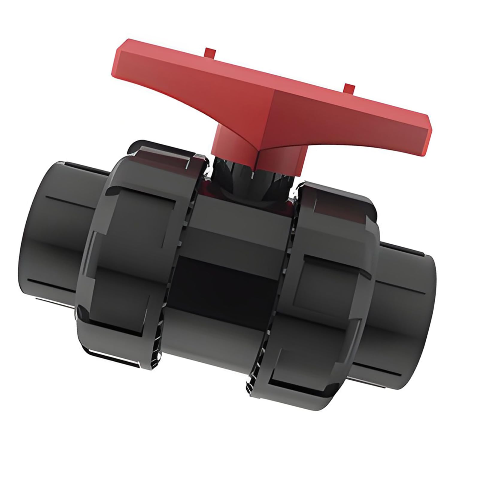 Kfwfuaee 32Mm Inline Shutoff Double Union Ball Fitting In Upvc For Aquarium Hard Pipe Plumbing, Water Line Access, And Upkeep Double Union Ball Shutoff Aquarium Plumbing Fitting Upvc Inline Hard Pipe Water Line