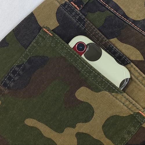 Men's Two Tone Patchwork Denim Pants Slim Fit Camouflage Skinny Jeans Splicing Camo Patches Jeggings4