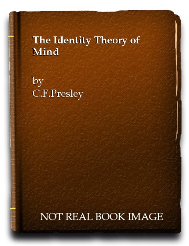 The identity theory of mind, 0702200557 Book Cover