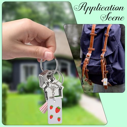 Porte Clés Vierges à Sublimation Double Face pour Créations Personnalisées Souvenirs de Vacances - 8