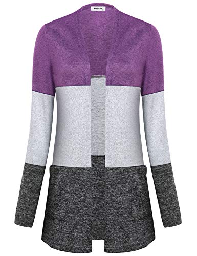 Image of Womens Casual Open Front Cardigan Sweaters with Pockets