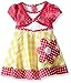 Youngland Girls' Knit to Seersucker Dress with Mock Pink Cardigan