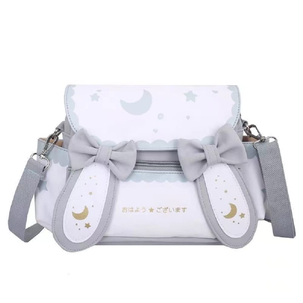 Japanese Kawaii Bunny Ear Backpack with Cute Manga Girl School Backpack Book Bag Satchel Student Teen JK Small