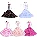 Lance Home 3Pcs Handmade Clothes Vintage Dress for 29cm Doll Wedding Noble Party Dresses Gown Outfit Costume Suit for 11.5 inch Dolls