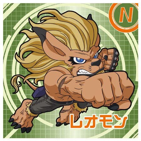 Amazon.co.jp: デジモン シールチョコスナック [17.(42) レオモン (N