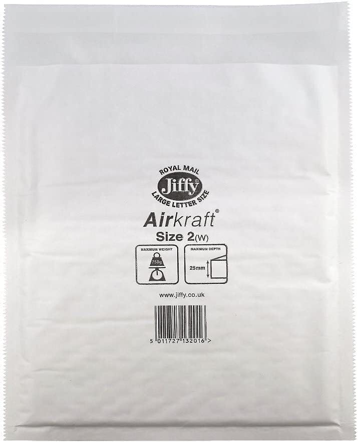 Jiffy Airkraft White 205x245mm Pack of 100 JL-2 Come in Premier Life Packaging