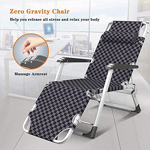 Chaise longue inclinable robuste et imperméable marron, fauteuil confortable réglable. - 5