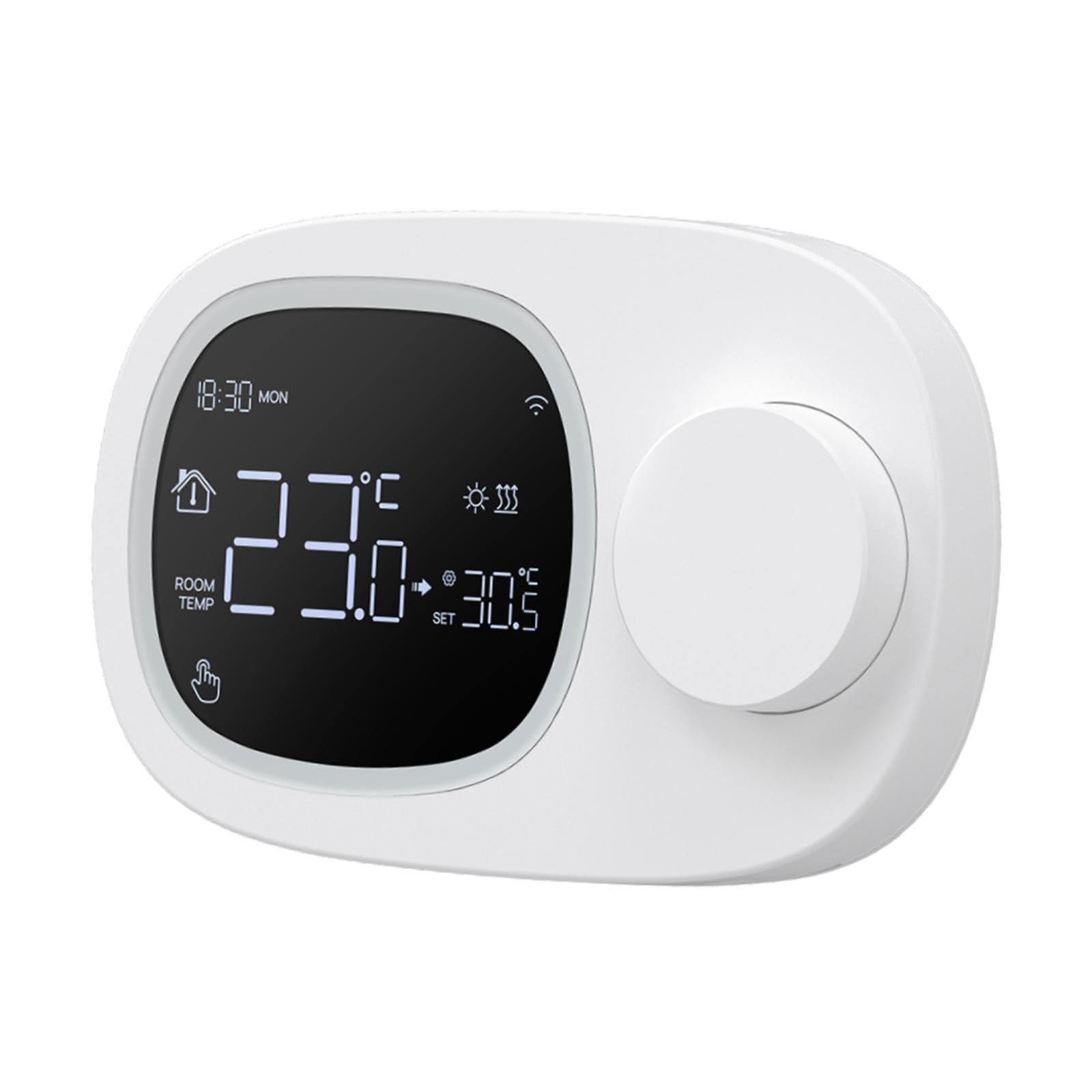 Perfk - Termostato inteligente programable, función conveniente, termostato inalámbrico, regulador de temperatura para caldera de agua y para