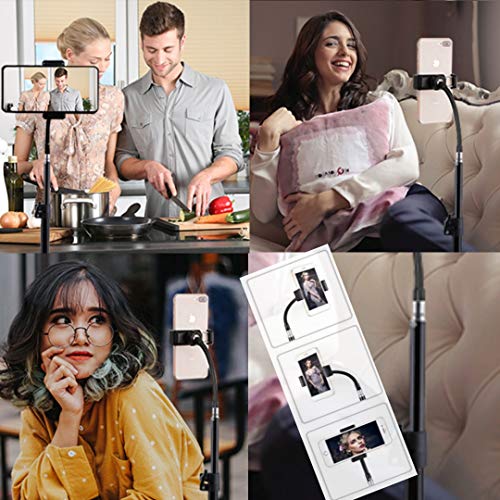 Image of VTS Tripod Stand, 360 Degree Flexible Universal Smart Phone Stand with Clamp, Extendable Stand, Compatible for 2 inch-3.2 inch iPhone & Android Cell Phone