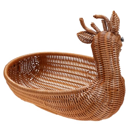 Alipis Cesta para Fermentar Pan Tejida a Mano de Ratán Antiadherente, Tamaño 31x22.5x9.5 Cm, Color Marrón, Accesorio para Hornear Masa Madre y Panes Artesanales, Adecuado para Cocina
