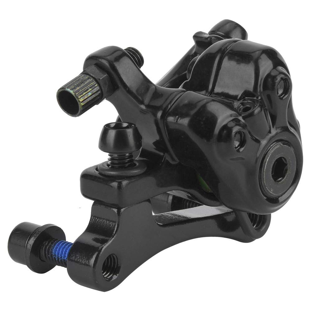 Cycling Bike Mechanical DISC Brake Calipers Smooth Control Stable Stopping Power Front Rear Bike Brake Caliper RED Black (Black)