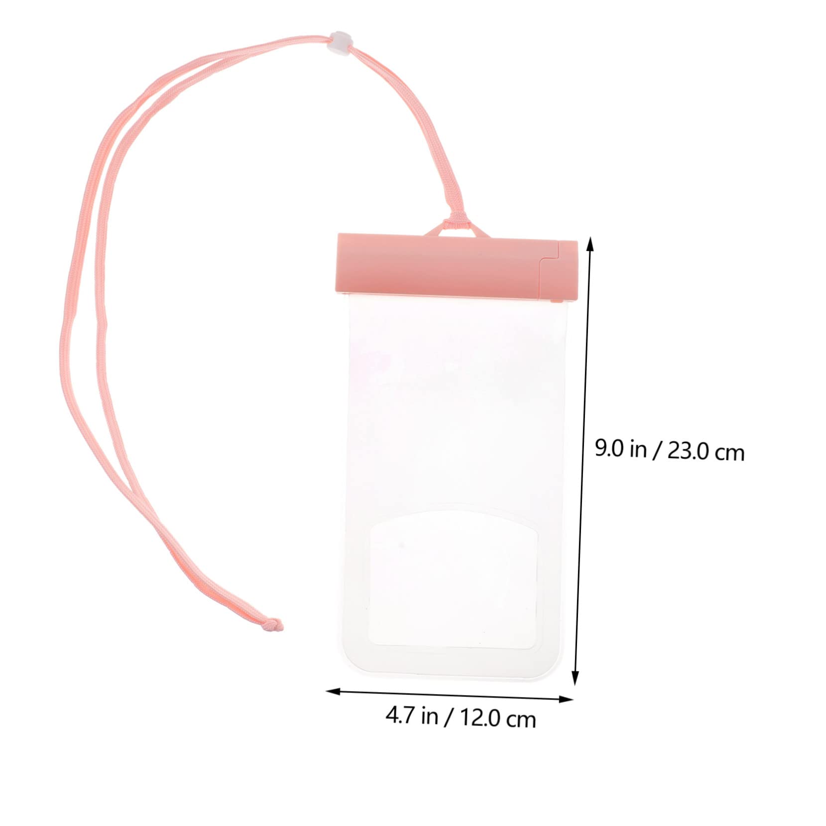 GRIRIW Water Resistant Phone Pouch for Underwater Use Touch Screen Compatible Cellphone Bag for Beach Swimming and Diving Design Pink