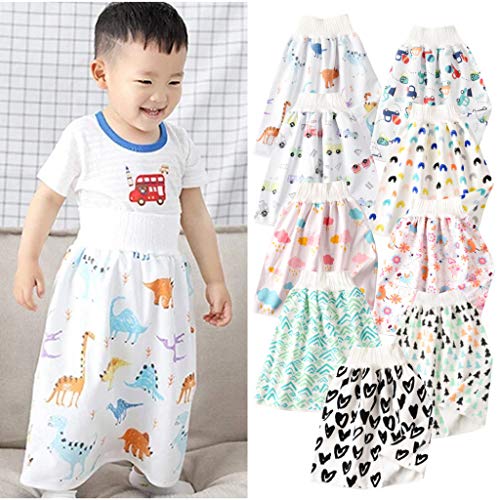 Baby Boys Girls Waterproof 𝐃iaper Skirt Toddler Kids Cotton 𝐃iaper Shorts Reusable Baby Football Clothes Boys' Jeans3