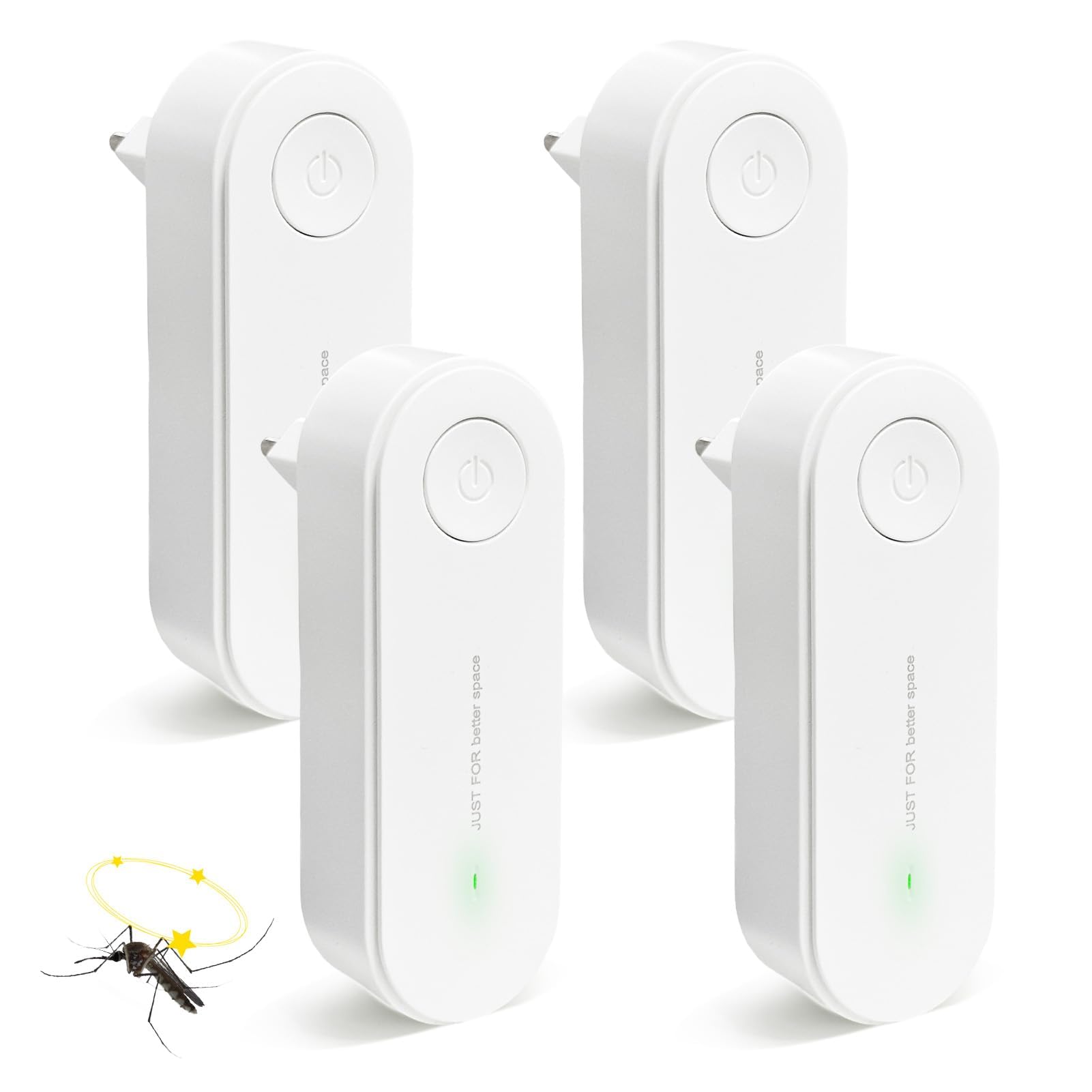 Purificateur d'Air Anti-Acariens avec Ultrasons et Ions Négatifs - Élimine les Acariens, Repousse les Insectes - Portable pour Chambre, Maison, Bureau - Purification d'Air Silencieuse et Efficace