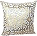 HOMETALE® Gold Foil Geometric Print Decorative Throw Pillow COVER 18" Beige