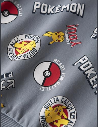 Sweat Pokémon Name It bleu pour garçon en coton