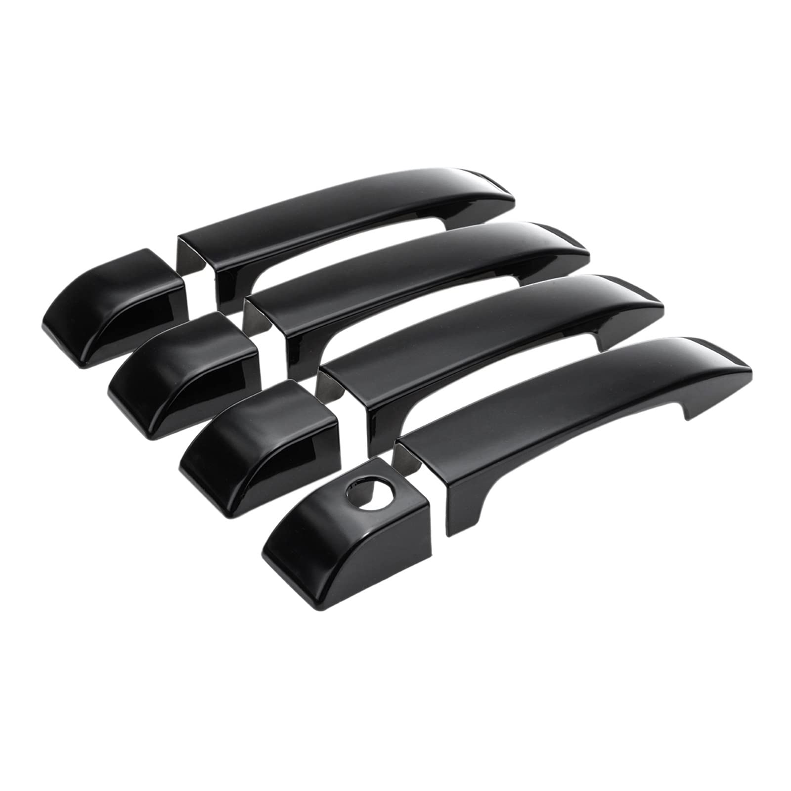 LOLHOIKILM Car Door Handle Covers for Land for Rover for Range for Vogue L322 2002-2012 Car Door Handle Covers Trim Gloss Black Exterior Door Handles Cover Trim Styling Accessories