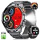BANLVS Smartwatch Herren Militär, 1000mAH Akku, LED Taschenlampe, 1,91” AMOLED Smartwatch mit Telefonfunktion, 5 ATM Wasserdicht/110+ Sportmodi/SpO2/Herzfrequenz/Schlaf, Uhren Herren für Android iOS