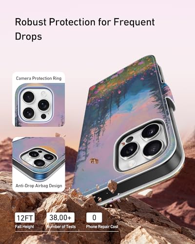DEENAKIN for iPhone 16 Pro Wallet Case with Cash Clip + Card Holder - image 5