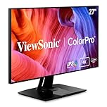 ViewSonic VP2768a-4K 27 Inch 4K UHD IPS Monitor with Advanced Ergonomics, ColorPro 100% sRGB Rec 709, 14-bit 3D LUT, Eye Care, 90W USB C, RJ45, HDR10