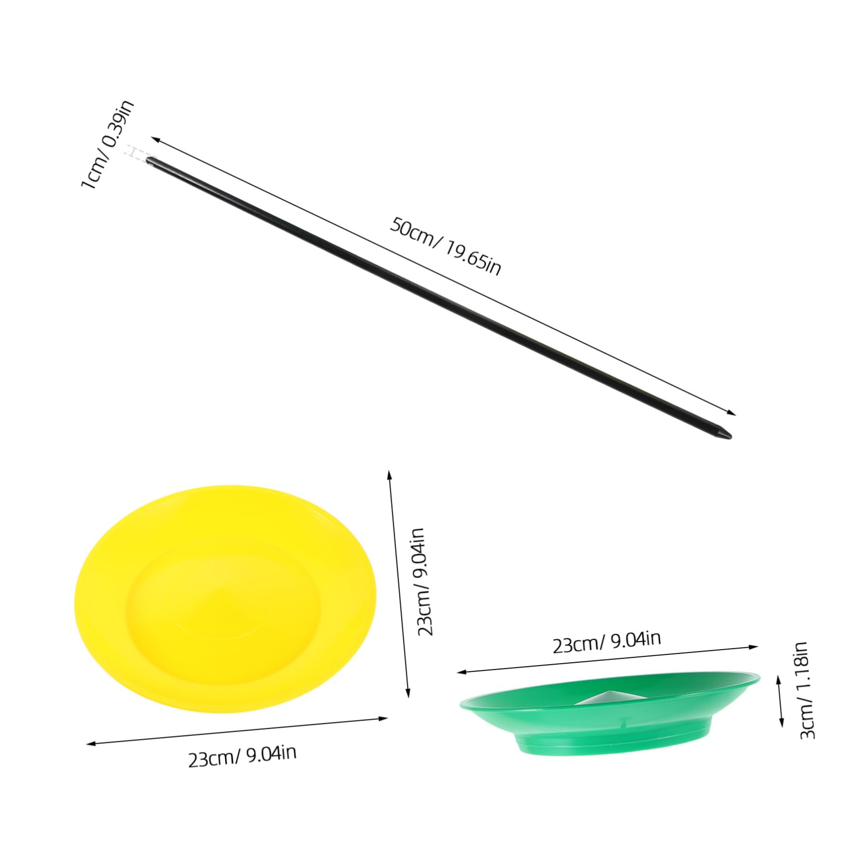 BESPORTBLE 2pcs Juggling Kit Sticks Set for Beginners Boys and Girls Circus Performance Toy