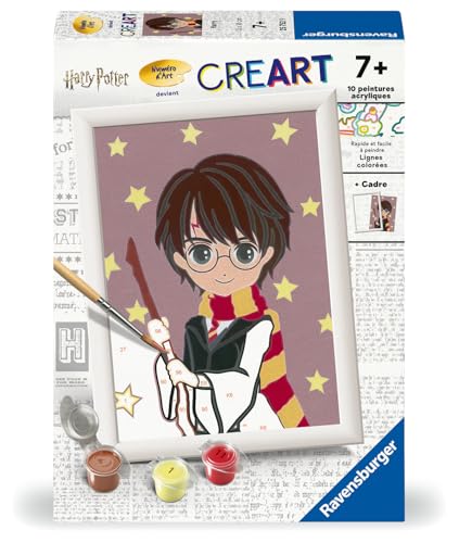 Peinture par numéros Harry Potter CreArt de Ravensburger, qualité supérieure 13x18cm