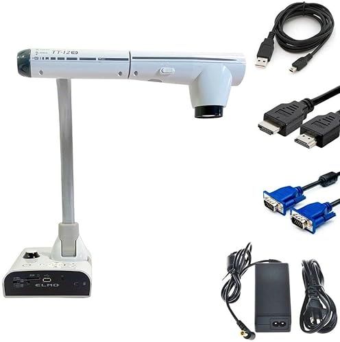 Elmo 1349 modelo TT-12ID cámara documental interactiva, zoom óptico total de 96X + zoom digital de 3.4 MP, sensor de imagen CMOS, entrada HDMI