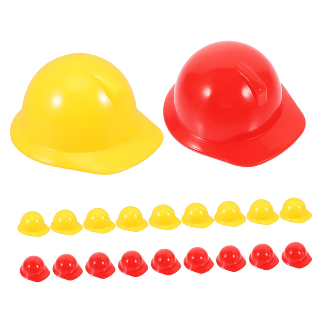 Abaodam Detailed Mini Helmets Mini Construction Hat Set Safety Helmets for Kids Craft Decorations Party Favors