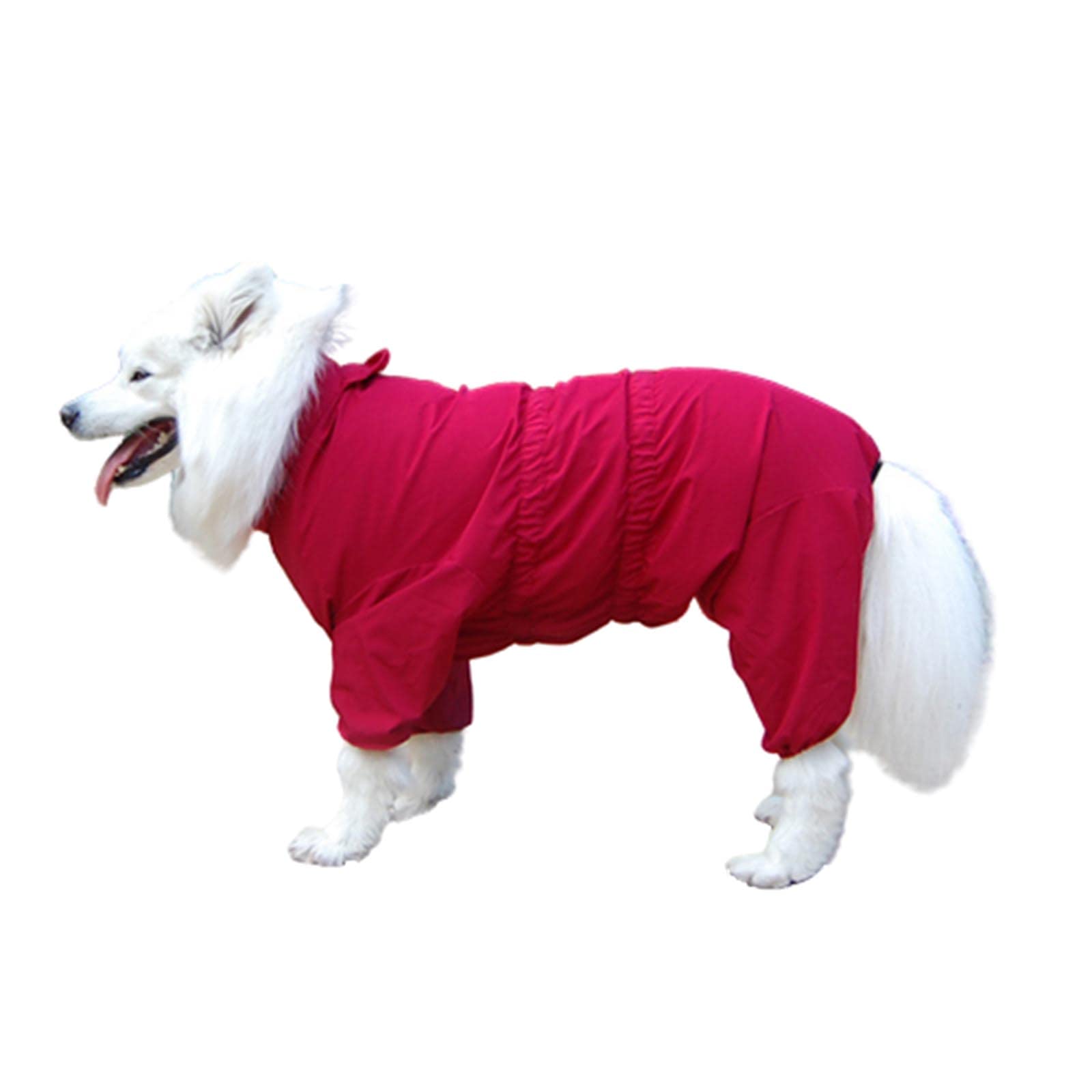 Manteau de pluie imperméable pour chien avec harnais intégré, taille réglable, design à 4 pattes, convient aux grandes races, style poncho avec capuche