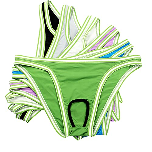 YOOBNG Men's Sexy Open Front Pouch G-Strings Crotch Thongs Breathable Elastic Waist Underwear
