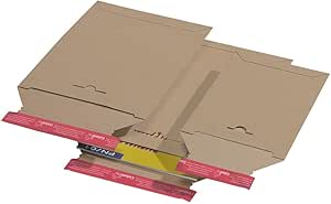 Lot De 100 Enveloppes D'expédition En Carton Micro-ondulé - Format A5+ - Dimensions 260x150x50mm - Résistantes