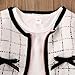 Toddler Kids Baby Girls Plaid Skirt Set Cardigan Jacket Coat + Tutu Dress Set Long Sleeve Outfits Fall Outfit Set (Zip Up White,12-18 Months)
