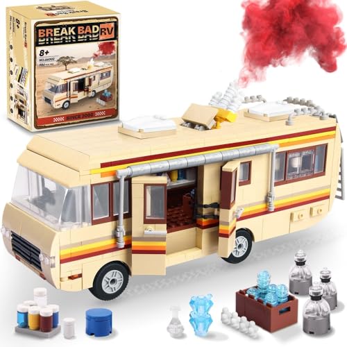 Palmer Tech 986-Piece Classic Break Bad RV Building Block Set Detailed Camper Van Model with Opening Doors & Lab Interior (Compatible with Major Brands & Gift for Adult Collectors)