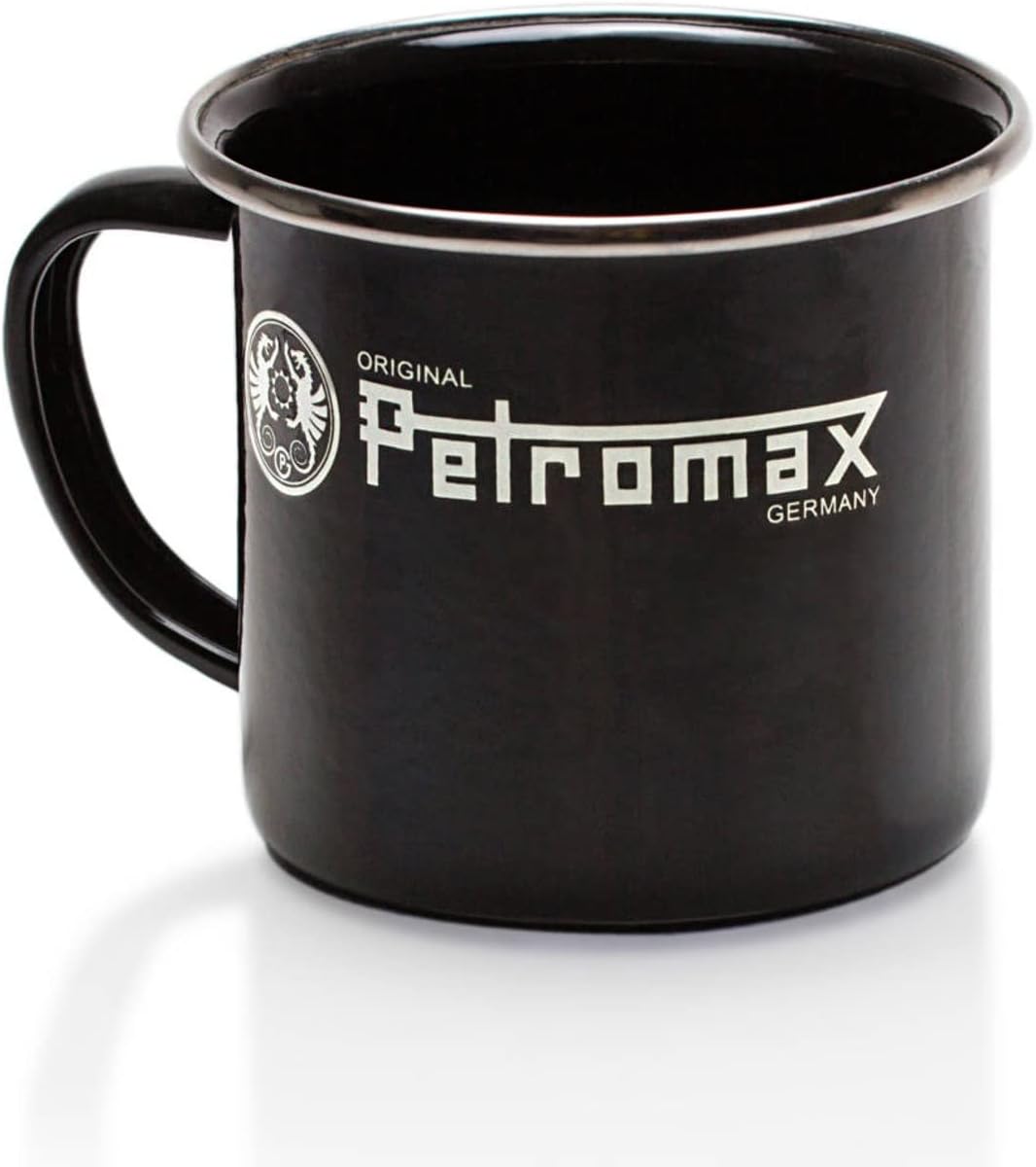Petromax Steel and Enamel Mug, Lightweight Heat Resistant Traditional Hot or Cold Drinking Cup for Home or Camping