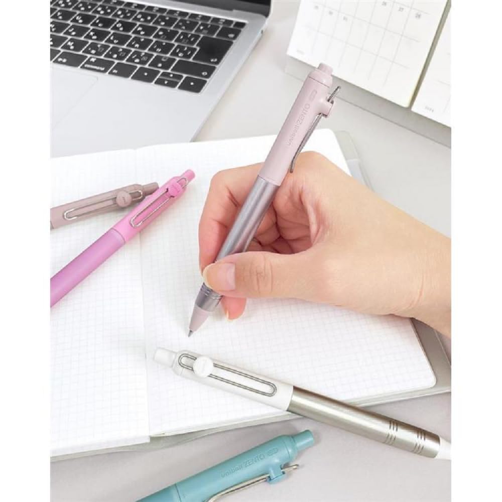 ZENTO Flow Model Ballpoint Pen Anthurium Pink 0.5mm Ink Color Black UBNZFL05.51 With Original Stylus Ballpoint Touch Pen - Image 2