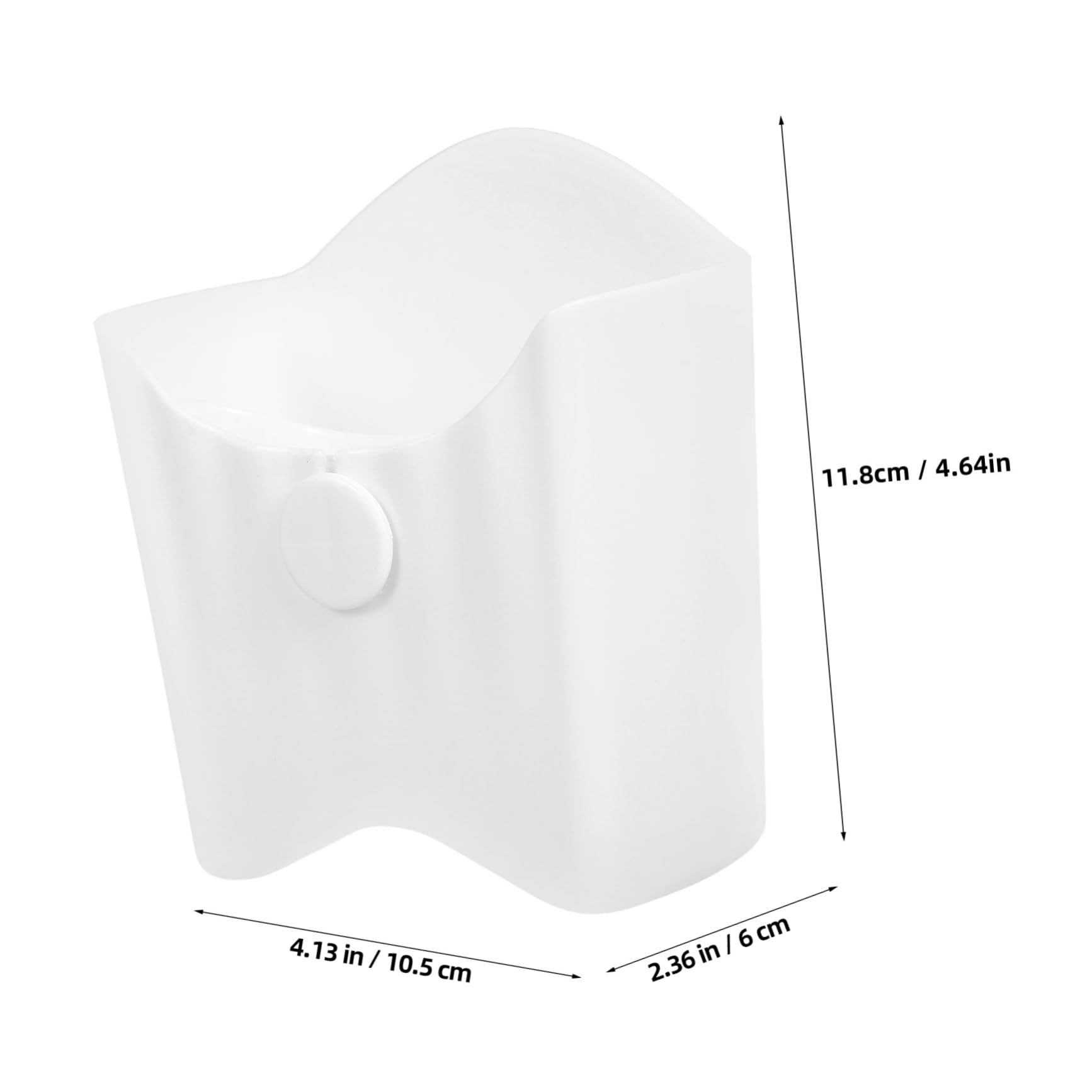 COLLBATH Chip Cup Reusable Snack Container Fries Chip Cone Basket Reusable French Fry Holder Fried Chicken Holder Take Out Food Cups French Fry Holding Cups Small Snack Cups Pp White