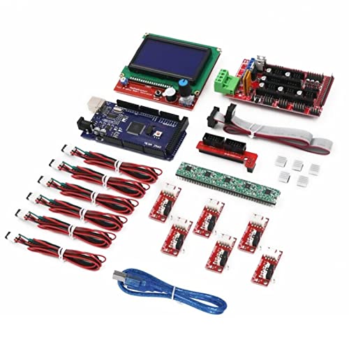 MOOKEENONE CNC 3D Printer Kit with Mega 2560 Boa RAMPS 1.4 Controller LCD 12864 A4988 Motor