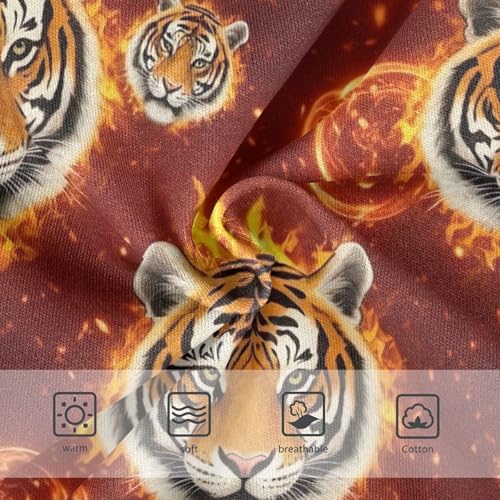 Tiger Vivid Orange Black Stripes Panties Little Girl Toddler Girls Underwear Cotton Fancy Briefs Underpants 2t3