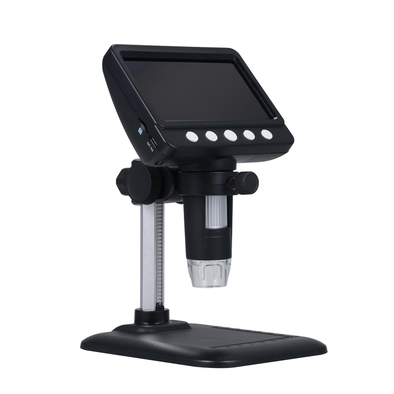 Aoresac Microscopio digitale con schermo IPS HD, ingrandimento 1000x per ispezione, lente d'ingrandimento USB (369)
