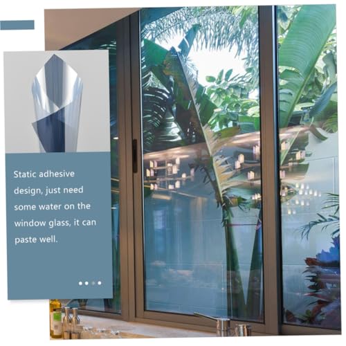 Película de privacidad para ventana reflectiva Luxshiny plateada miniatura 5