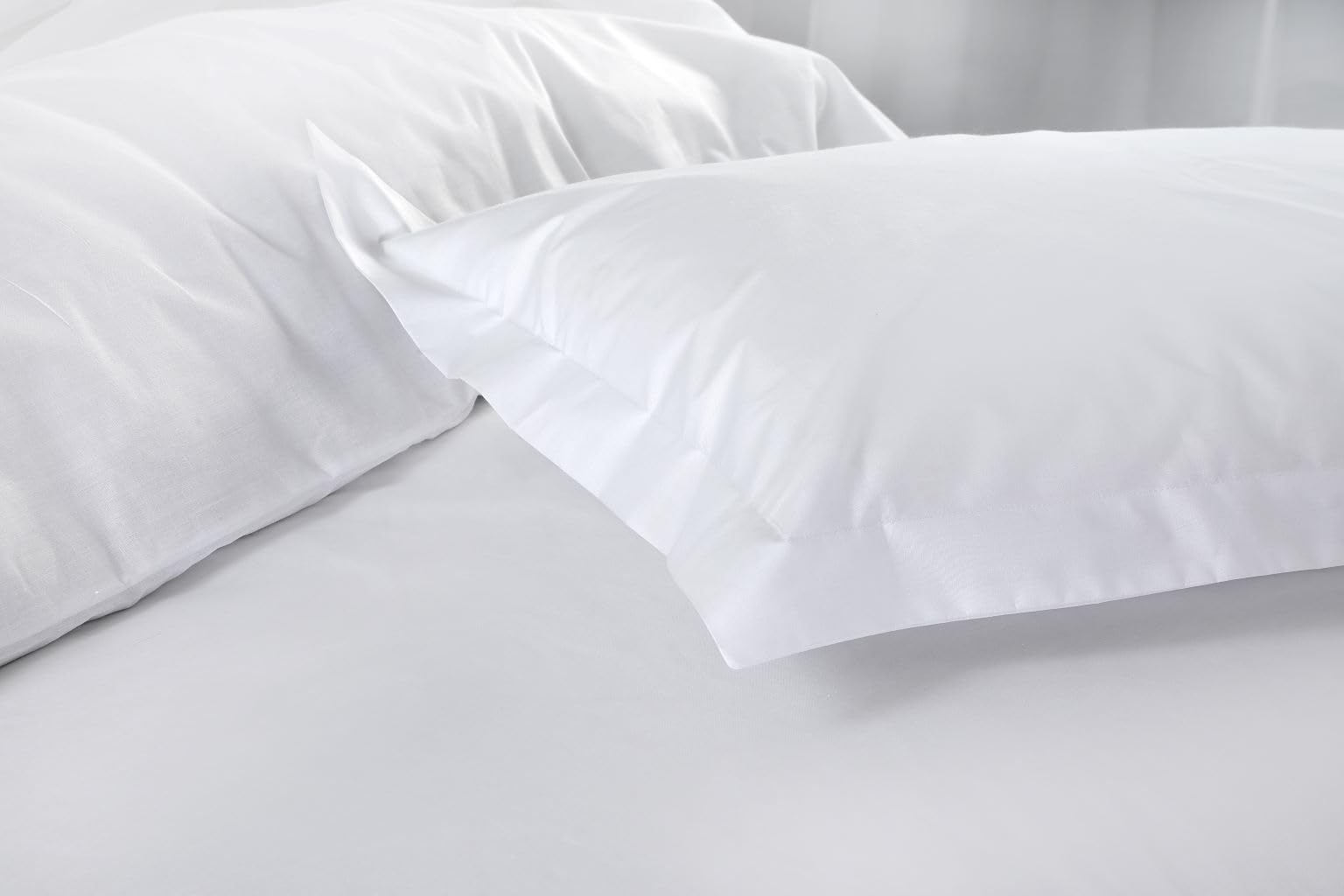 Fitted Sheet - Soft Wrinkle Free - Fits Mattress Perfectly - Deep Pocket Sheets - Small Double/Double/Single/King/Pillowpair (White, PIllow Pair)