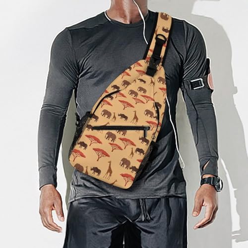 Bolso cruzado estilo safari con correa ajustable para senderismo miniatura 7