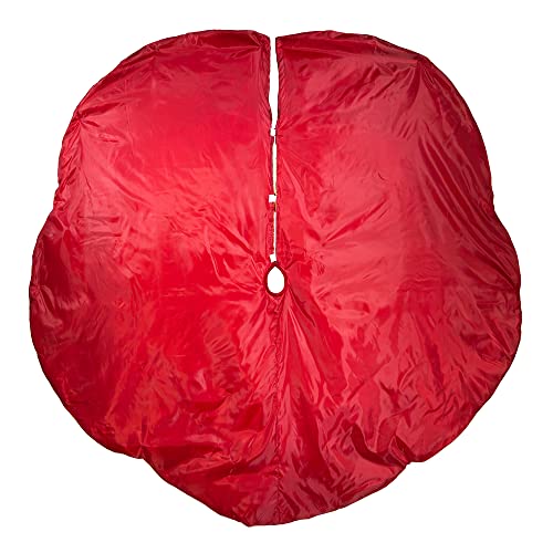 Kurt Adler 72" Red And Gold Criss-Cross Scallop Treeskirt #TOP2