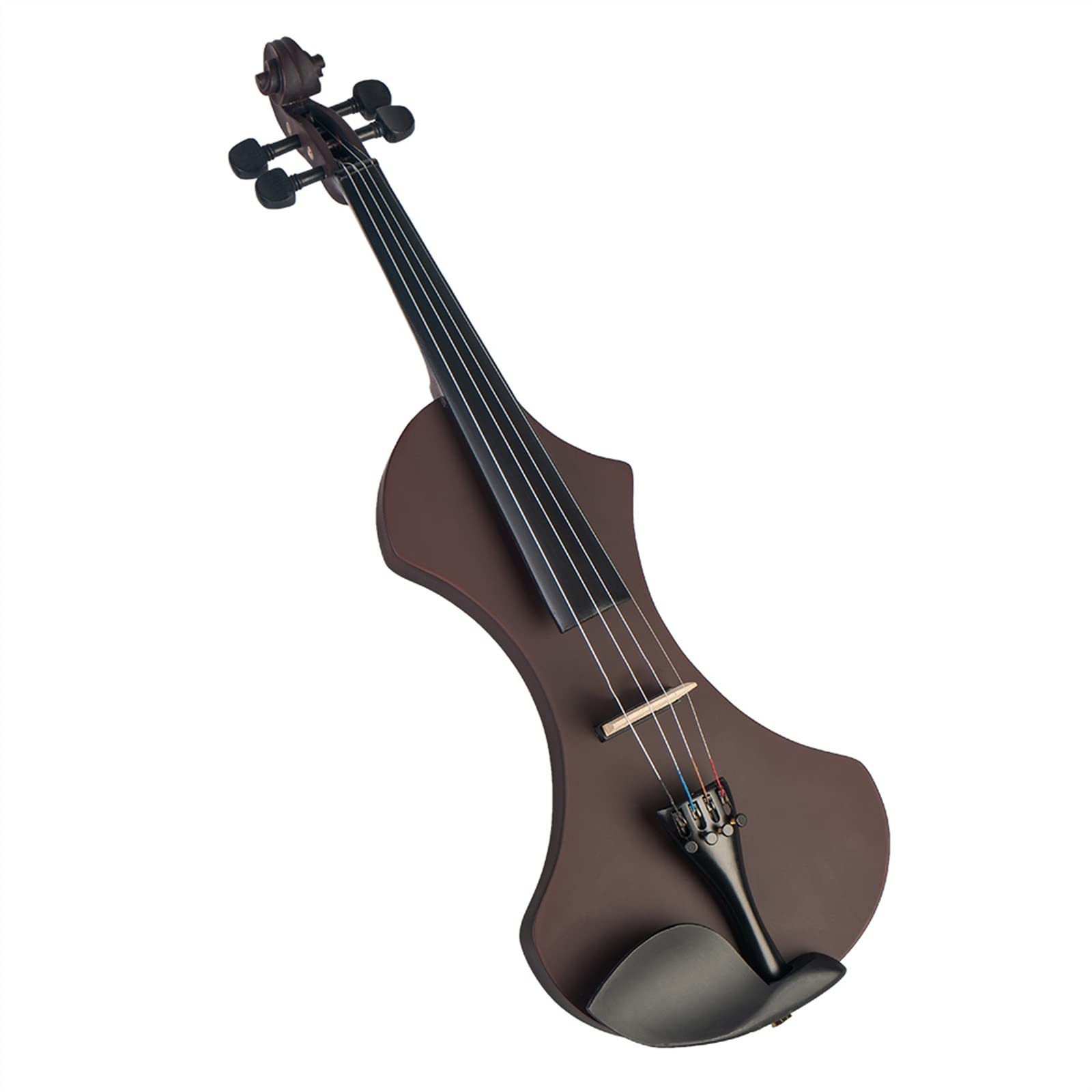 Violini per Studenti Rosso Scuro 4/4 Violino Arco Strumento A Corde Violino Elettrico Kit Violino Elettronico A 4 Corde Professionale Violino